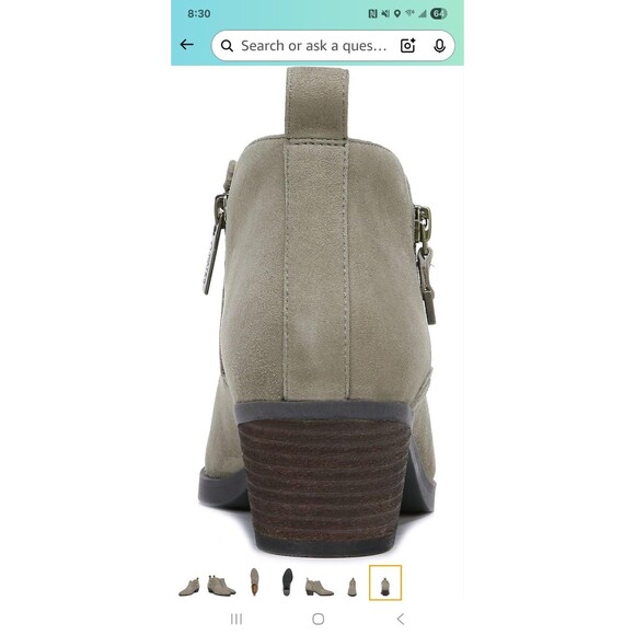 Vionic Cecily Suede Waterproof Ankle Boots Size 9.5 | NEW Orthotic Comfort $140 - Picture 4 of 15